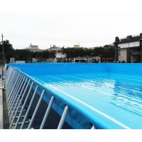 户外广场大型支架水池 移动支架游泳池儿童充气水上乐园冲关设备