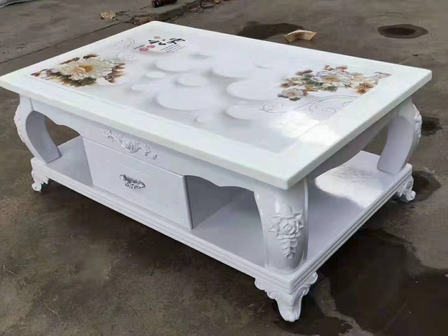 大理石茶几不干胶的处理办法