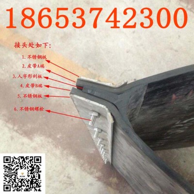 定制规格生产除铁器皮带厂家 胶条一体式刮板不锈钢刮板齐全