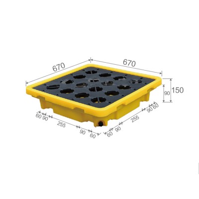 北京华康中天防渗漏塑料托盘一次成型吹塑托盘使用体验感好