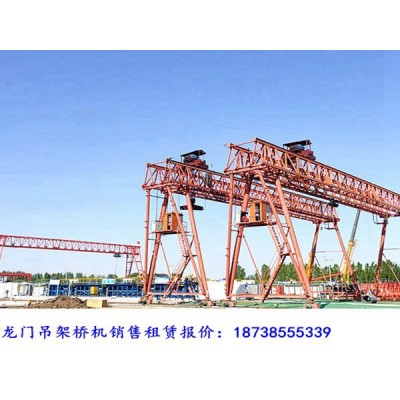 广西百色龙门吊租赁厂家两台60t-26m龙门吊待租