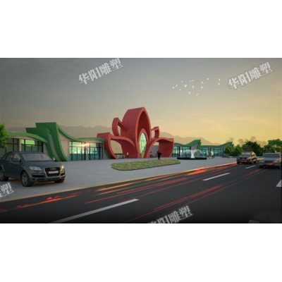 华阳雕塑 重庆景区大门设计 重庆艺术大门制作