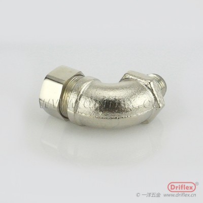 铜镀镍90度弯头软管连接器M16*1.5-M63*1.5
