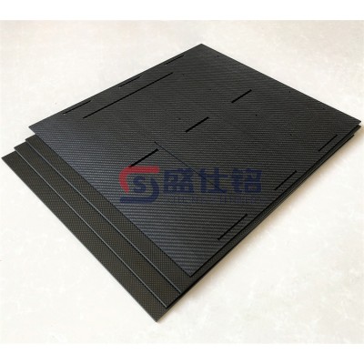3k碳纤维板双面精加工碳纤维板材定制碳纤维定做碳板切割