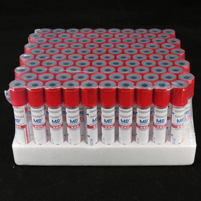 红色管帽含促凝剂PET材质真空采血管_抽血管_快速血清管