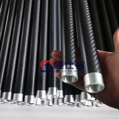高强度碳纤维轴杆 加长碳纤维辊轴碳纤维材料耐高温腐蚀