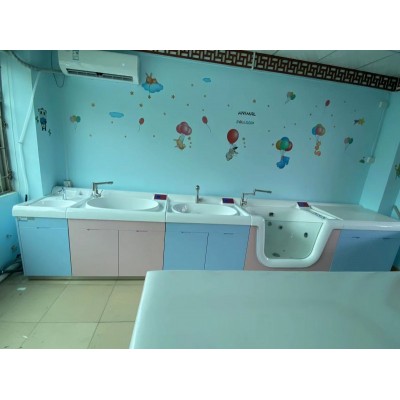 婴儿洗浴设备 新生儿洗澡游泳池 一体式防腐防潮 可定制生产