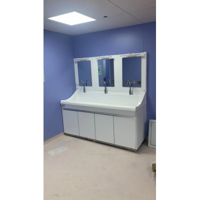 高分子洗手池  感应式鹅颈水龙头  多种样式