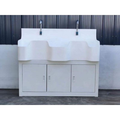 高分子洗手池  感应式鹅颈水龙头  厂家支持定制