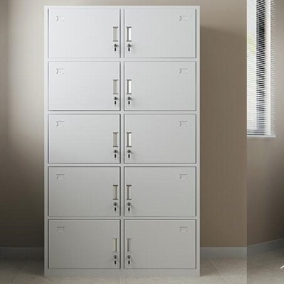 10门钢制储物柜独立柜子储存量大管理方便